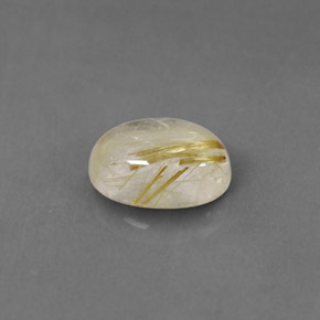 Quarzo rutilato naturale giallo da 1,51 ct, trasparente, trasparente/traslucido