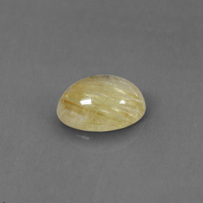 Quarzo rutilato naturale giallo da 1,30 ct, trasparente, trasparente/traslucido