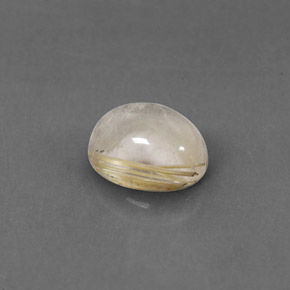 Quarzo rutilato naturale giallo da 1,56 ct, trasparente, trasparente/traslucido