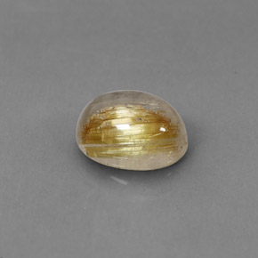 Quarzo rutilato naturale giallo da 1,77 ct, trasparente, trasparente/traslucido