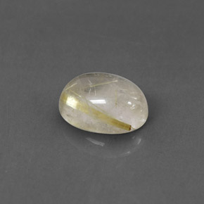 Quarzo rutilato naturale giallo da 1,48 ct, trasparente, trasparente/traslucido