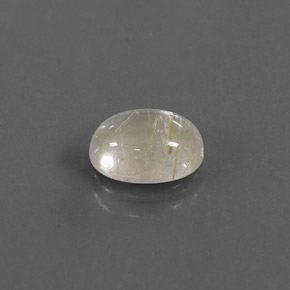 Quarzo rutilato naturale giallo da 1,40 ct, trasparente, trasparente/traslucido