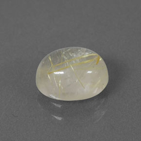 Quarzo rutilato naturale giallo da 1,49 ct, trasparente, trasparente/traslucido