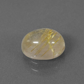Quarzo rutilato naturale giallo da 1,53 ct, trasparente, trasparente/traslucido