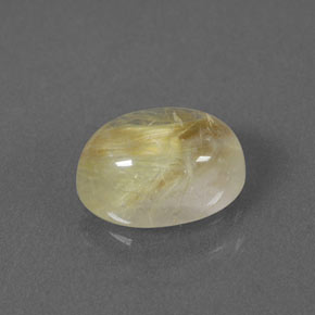 Quarzo rutilato naturale giallo da 1,70 ct, trasparente, trasparente/traslucido