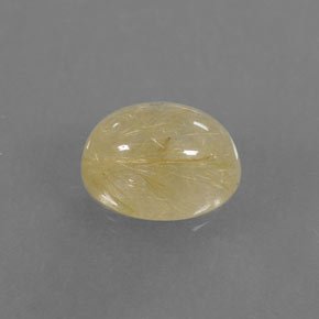 Quarzo rutilato naturale giallo da 1,60 ct, trasparente, trasparente/traslucido