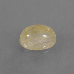 Quarzo rutilato naturale giallo da 1,49 ct, trasparente, trasparente/traslucido