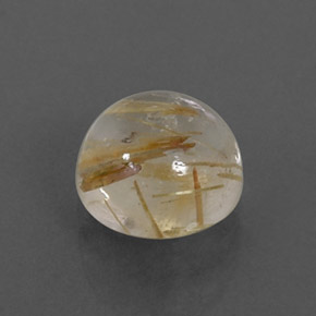 Quarzo rutilato naturale giallo da 1,59 ct, trasparente, trasparente/traslucido