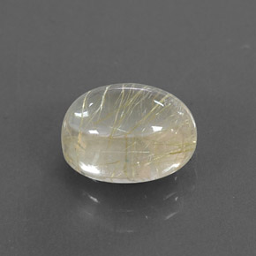 Quarzo rutilato naturale giallo da 2,45 ct, trasparente, trasparente/traslucido