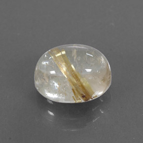 Quarzo rutilato naturale giallo da 2,72 ct, trasparente, trasparente/traslucido