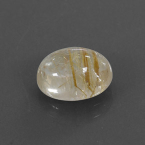 Quarzo rutilato naturale giallo da 2,04 ct, trasparente, trasparente/traslucido