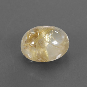 Quarzo rutilato naturale giallo da 2,29 ct, trasparente, trasparente/traslucido