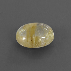 Quarzo rutilato naturale giallo da 1,65 ct, trasparente, trasparente/traslucido