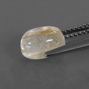 Quarzo rutilato naturale giallo da 2,09 ct, trasparente, trasparente/traslucido