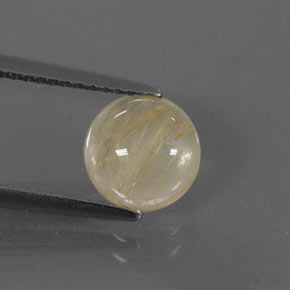Quarzo rutilato naturale giallo da 1,80 ct, trasparente, trasparente/traslucido