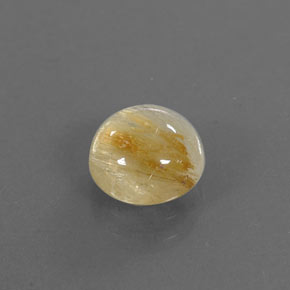 Quarzo rutilato naturale giallo da 2,02 ct, trasparente, trasparente/traslucido