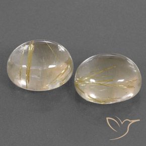 Gemme di Quarzo rutilo Giallo chiaro naturale da 10.86 ct, Ovale, Trasparente