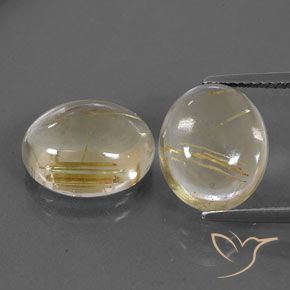 10.69ctw Naturale Giallo chiaro Quarzo rutilo, Ovale, Trasparente