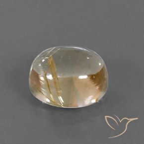 Quarzo rutilo Marrone Dorato Molto Chiaro naturale da 5.03 ct, Ovale, Trasparente