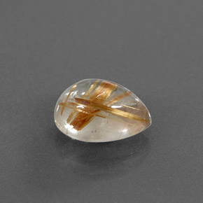 Quarzo rutilato naturale giallo da 2,11 ct, trasparente, trasparente/traslucido