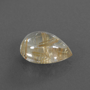 Quarzo rutilato naturale giallo da 4,02 ct, trasparente, trasparente/traslucido