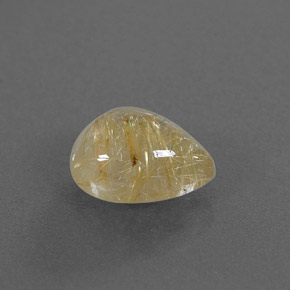 Quarzo rutilato naturale giallo da 2,35 ct, trasparente, trasparente/traslucido