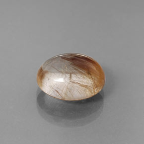 Quarzo rutilato naturale giallo da 5,22 ct, trasparente, trasparente/traslucido