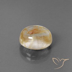 Quarzo rutilo Trasparente e Oro-Bronzo naturale da 5.32 ct, Ovale, Trasparente/Traslucido