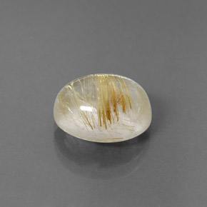 Quarzo rutilato naturale giallo da 5,21 ct, trasparente, trasparente/traslucido