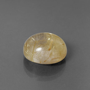 Quarzo rutilato naturale giallo da 6,00 ct, trasparente, trasparente/traslucido