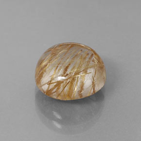 Quarzo rutilato naturale giallo da 5,35 ct, trasparente, trasparente/traslucido