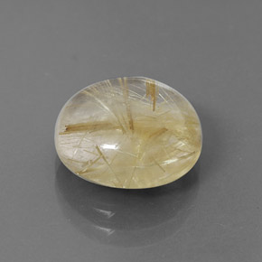 Quarzo rutilato naturale giallo da 6,25 ct, trasparente, trasparente/traslucido