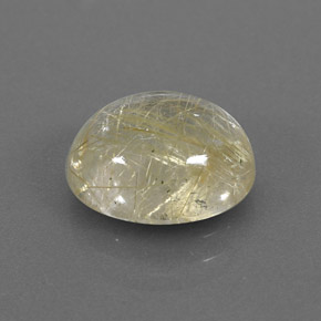Quarzo rutilato naturale giallo da 3,92 ct, trasparente, trasparente/traslucido