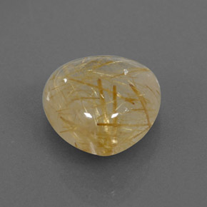Quarzo rutilato naturale giallo da 5,25 ct, trasparente, trasparente/traslucido