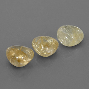 Quarzo rutilato naturale giallo da  ct, trasparente, trasparente/traslucido
