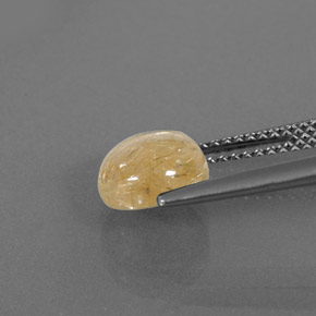 Quarzo rutilato naturale giallo da 1,97 ct, trasparente, trasparente/traslucido