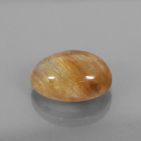 Quarzo rutilato naturale giallo da 6,11 ct, trasparente, trasparente/traslucido