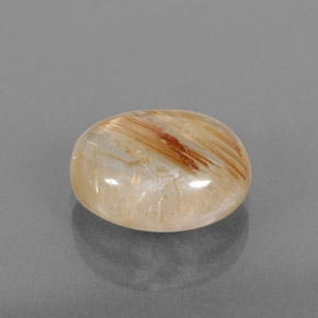 Quarzo rutilato naturale giallo da 4,22 ct, trasparente, trasparente/traslucido