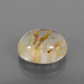 Quarzo rutilato naturale giallo da 5,05 ct, trasparente, trasparente/traslucido