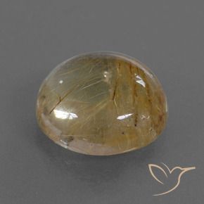 Quarzo rutilo Marrone Dorato Molto Chiaro naturale da 7.22 ct, Rotondo, Trasparente