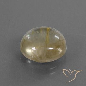 Quarzo rutilo Marrone Dorato Molto Chiaro naturale da 7.50 ct, Rotondo, Trasparente