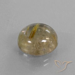 Quarzo rutilo Marrone Dorato Molto Chiaro naturale da 8.48 ct, Rotondo, Trasparente