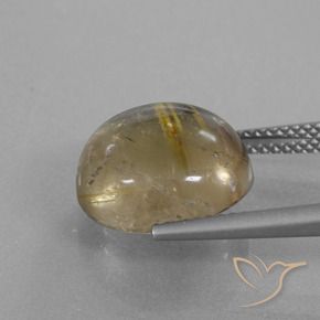 Quarzo rutilo Marrone Dorato Molto Chiaro naturale da 8.48 ct, Rotondo, Trasparente