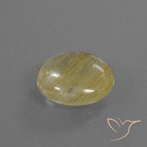 Quarzo rutilo Giallo pallido naturale da 5.50 ct, Rotondo, Trasparente