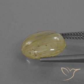 Quarzo rutilo Giallo pallido naturale da 5.50 ct, Rotondo, Trasparente