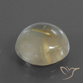 Quarzo rutilo Marrone Dorato Molto Chiaro naturale da 8.60 ct, Rotondo, Trasparente