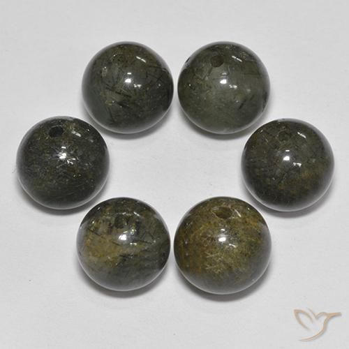 21.81ctw Naturale Marrone Quarzo rutilo, Sfera, Traslucido