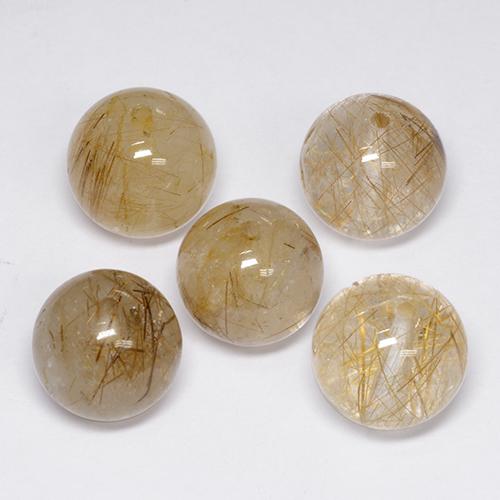 Gemme di Quarzo rutilo Multicolore naturale da 35.51 ct, Sfera, Trasparente