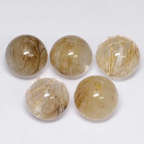 Gemme di Quarzo rutilo Multicolore naturale da 35.51 ct, Sfera, Trasparente