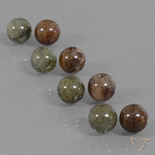 36.32ctw Naturale Multicolore Quarzo rutilo, Sfera, Traslucido